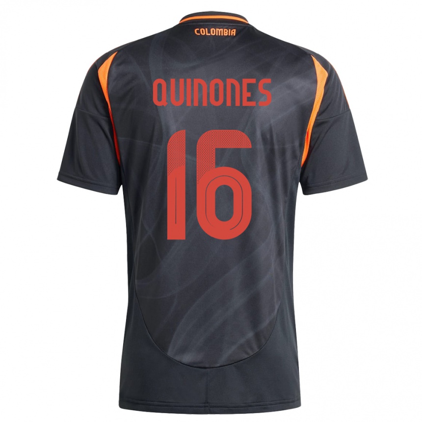 Vaikiškas Kolumbija Nelson Quiñónes #16 Juoda Išvykos Marškinėliai 24-26 T-Shirt