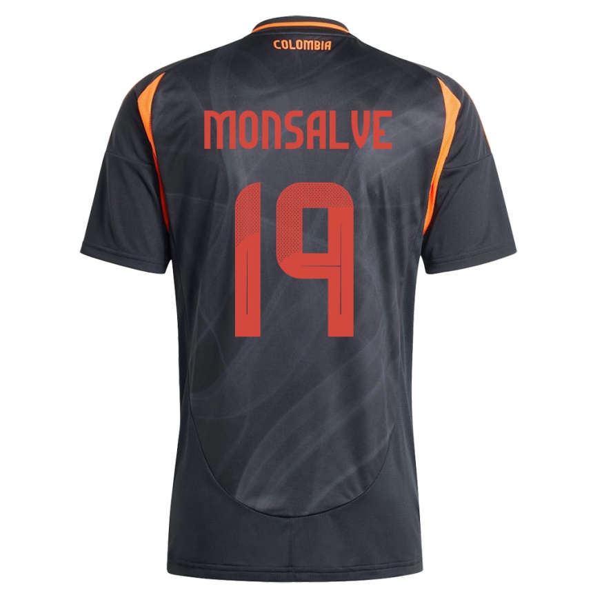 Vaikiškas Kolumbija Miguel Monsalve #19 Juoda Išvykos Marškinėliai 24-26 T-Shirt