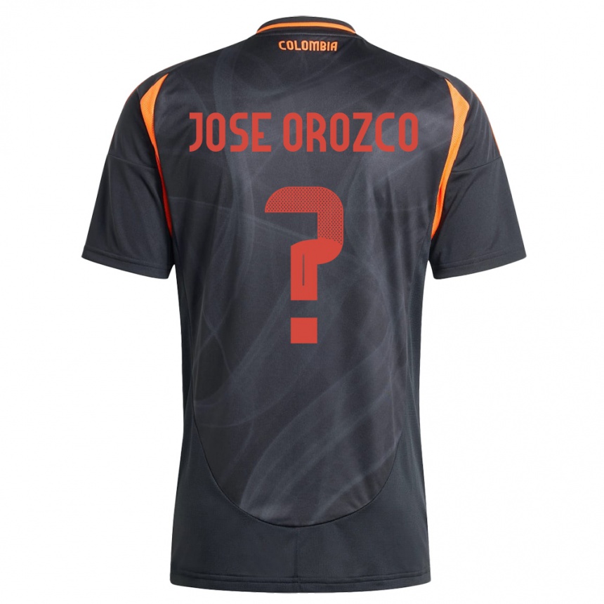 Vaikiškas Kolumbija Juan José Orozco #0 Juoda Išvykos Marškinėliai 24-26 T-Shirt