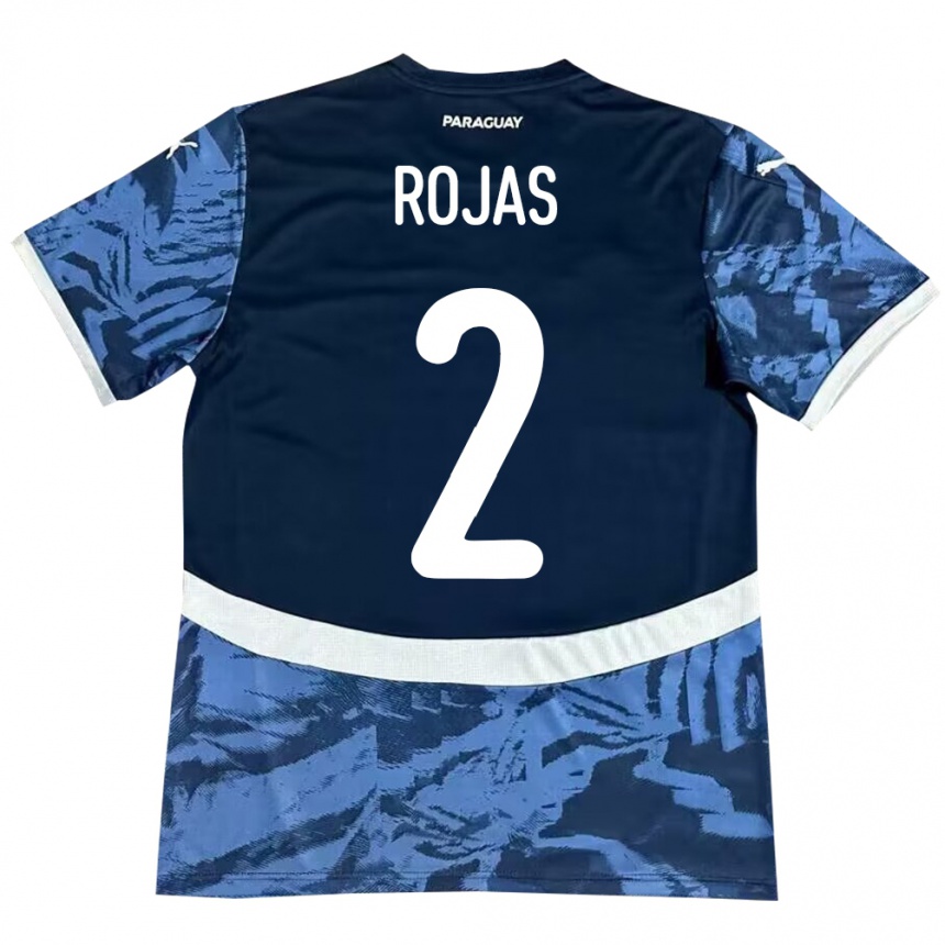 Vaikiškas Paragvajus Robert Rojas #2 Mėlyna Išvykos Marškinėliai 24-26 T-Shirt