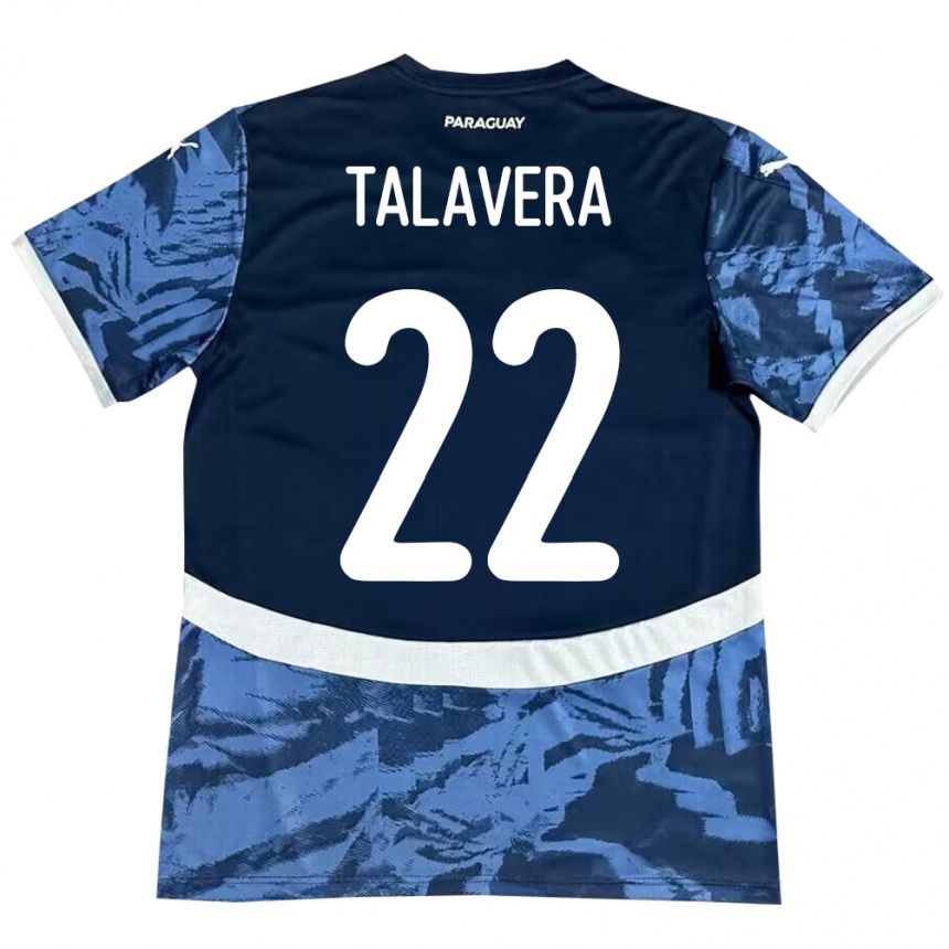 Vaikiškas Paragvajus Javier Talavera #22 Mėlyna Išvykos Marškinėliai 24-26 T-Shirt