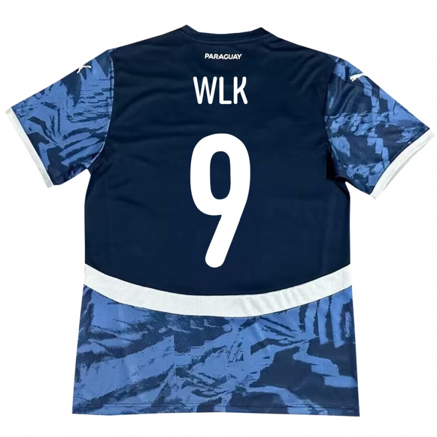 Vaikiškas Paragvajus Allan Wlk #9 Mėlyna Išvykos Marškinėliai 24-26 T-Shirt