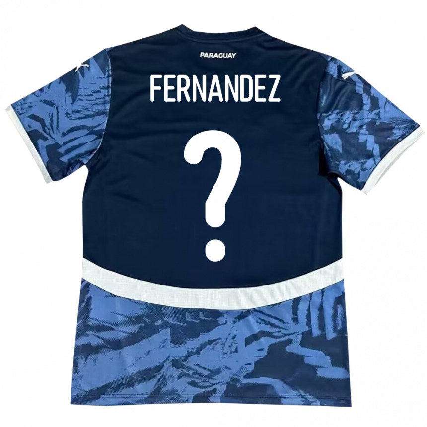 Vaikiškas Paragvajus Diego Fernández #0 Mėlyna Išvykos Marškinėliai 24-26 T-Shirt