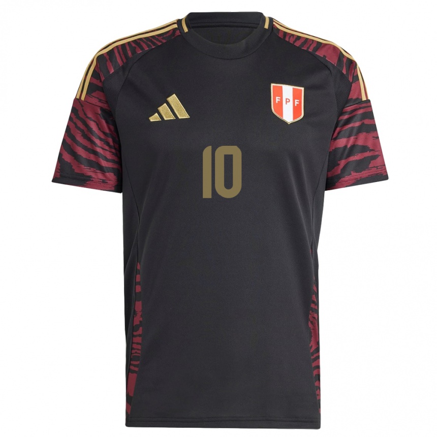 Vaikiškas Peru Thiago Salinas #10 Juoda Išvykos Marškinėliai 24-26 T-Shirt