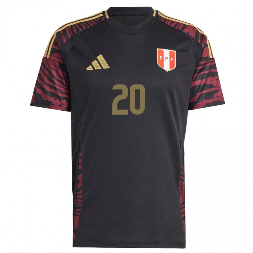 Vaikiškas Peru Philipp Eisele Yupanqui #20 Juoda Išvykos Marškinėliai 24-26 T-Shirt