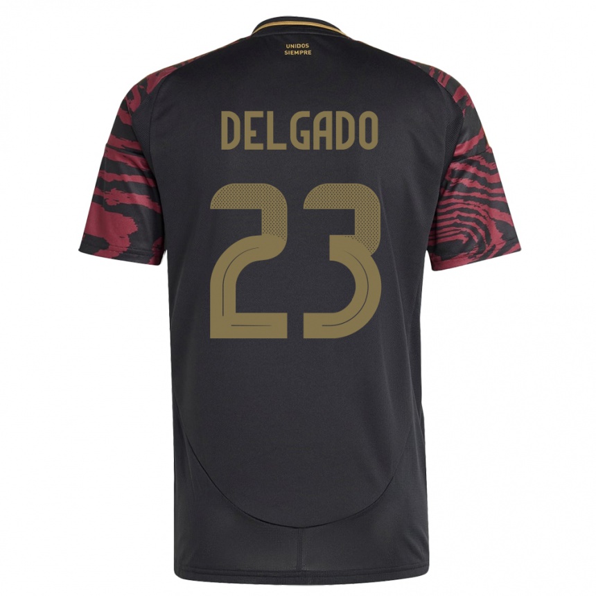 Vaikiškas Peru Valentino Delgado #23 Juoda Išvykos Marškinėliai 24-26 T-Shirt