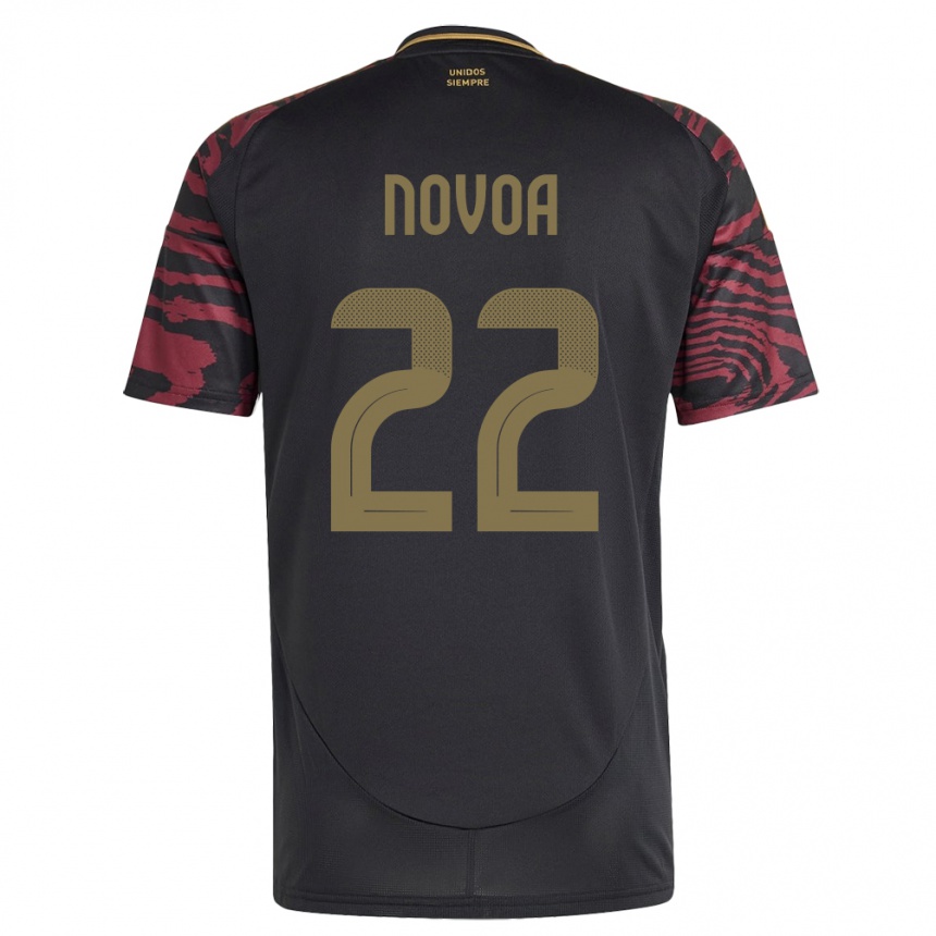 Vaikiškas Peru Cindy Novoa #22 Juoda Išvykos Marškinėliai 24-26 T-Shirt