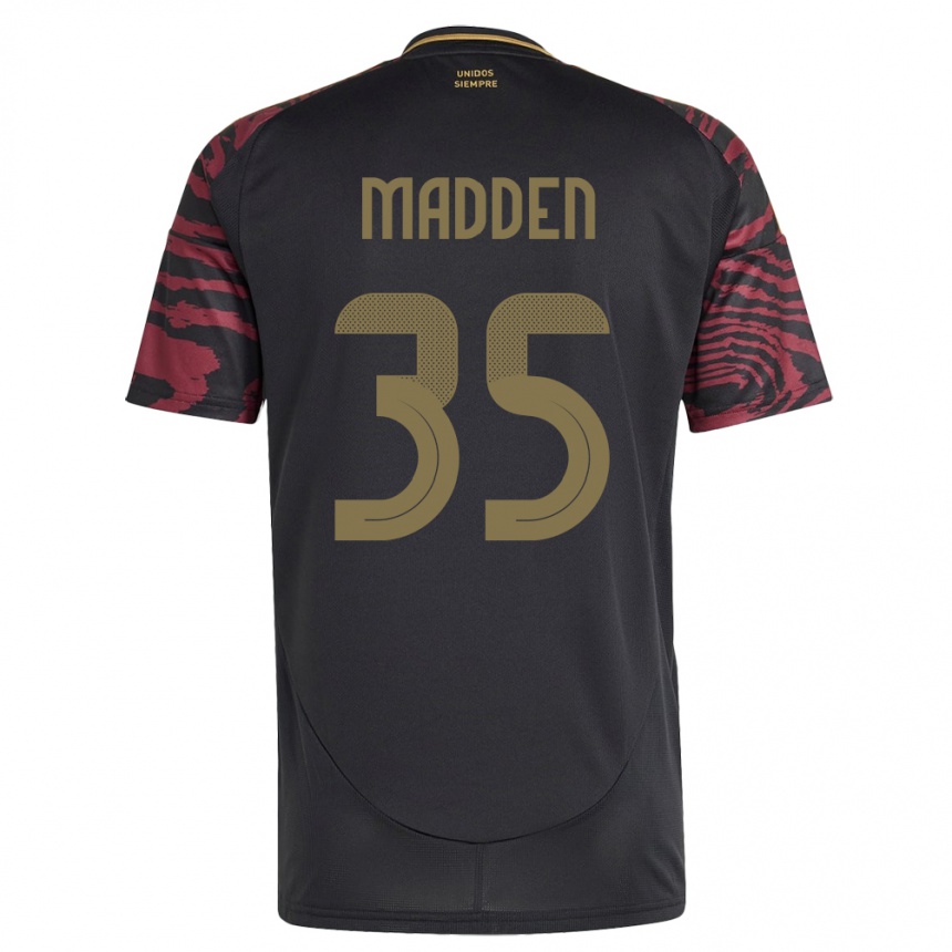 Vaikiškas Peru Savannah Madden #35 Juoda Išvykos Marškinėliai 24-26 T-Shirt