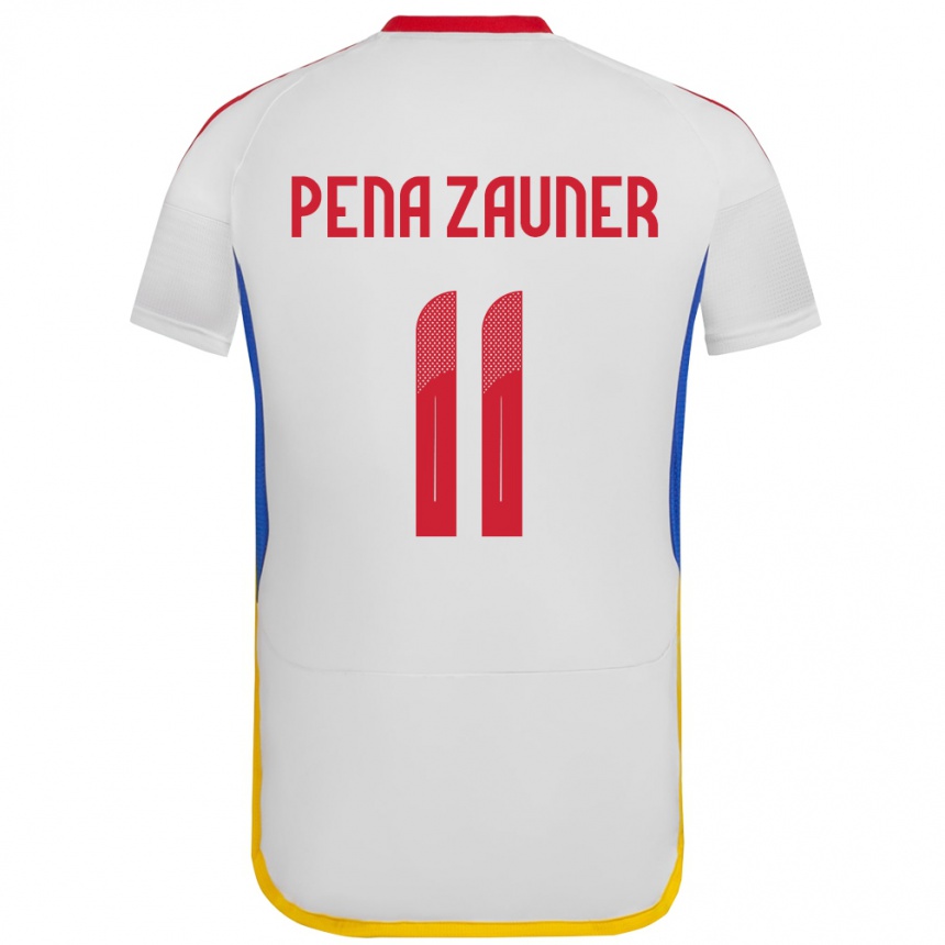 Vaikiškas Venesuela Enrique Peña Zauner #11 Baltas Išvykos Marškinėliai 24-26 T-Shirt