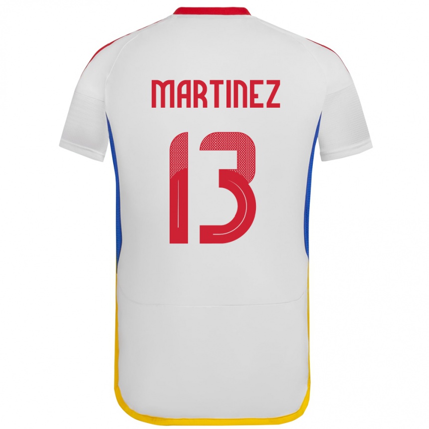 Vaikiškas Venesuela José Martínez #13 Baltas Išvykos Marškinėliai 24-26 T-Shirt