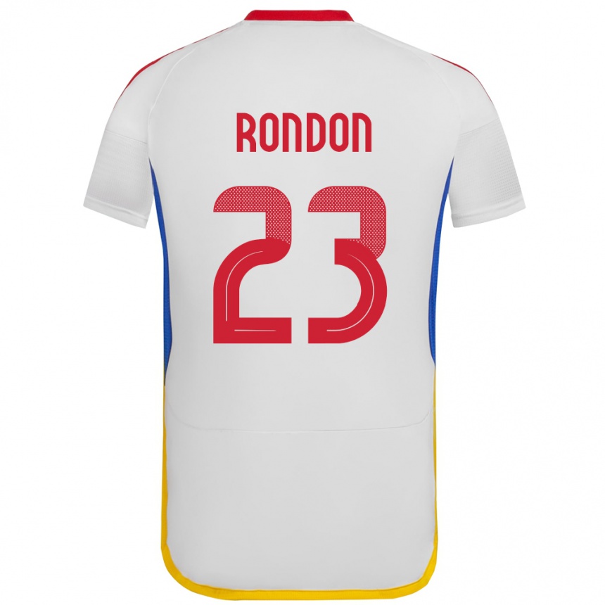 Vaikiškas Venesuela Salomón Rondón #23 Baltas Išvykos Marškinėliai 24-26 T-Shirt