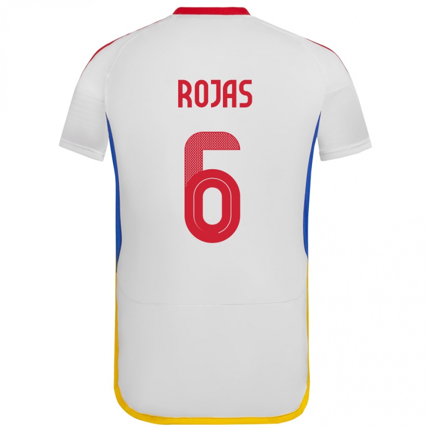 Vaikiškas Venesuela Carlos Rojas #6 Baltas Išvykos Marškinėliai 24-26 T-Shirt