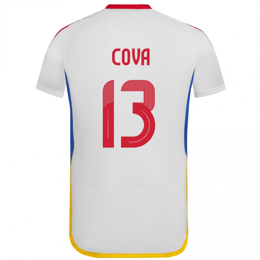 Vaikiškas Venesuela Alejandro Cova #13 Baltas Išvykos Marškinėliai 24-26 T-Shirt