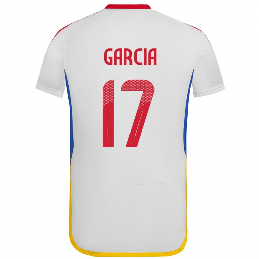 Vaikiškas Venesuela Gabriela García #17 Baltas Išvykos Marškinėliai 24-26 T-Shirt