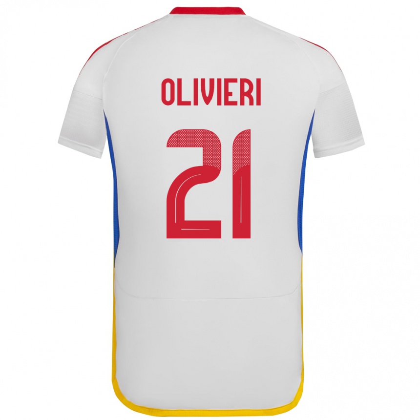 Vaikiškas Venesuela Bárbara Olivieri #21 Baltas Išvykos Marškinėliai 24-26 T-Shirt