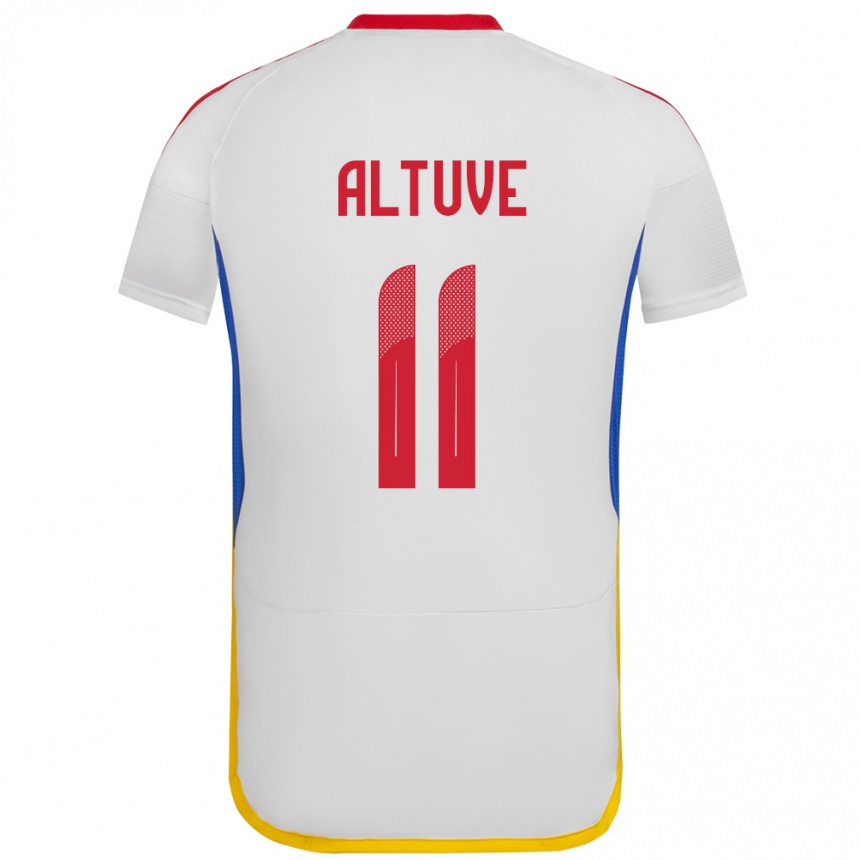 Vaikiškas Venesuela Oriana Altuve #11 Baltas Išvykos Marškinėliai 24-26 T-Shirt