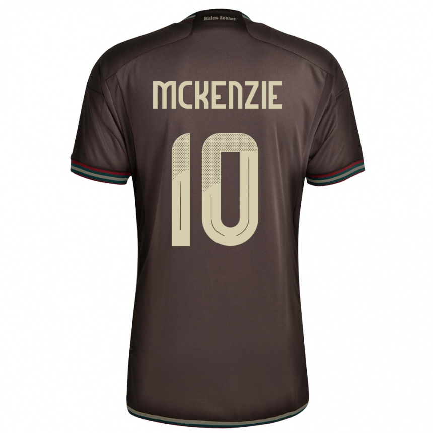 Vaikiškas Jamaika Denzel Mckenzie #10 Naktinė Ruda Išvykos Marškinėliai 24-26 T-Shirt