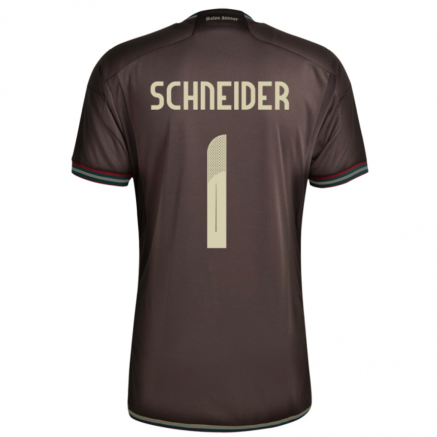 Vaikiškas Jamaika Sydney Schneider #1 Naktinė Ruda Išvykos Marškinėliai 24-26 T-Shirt