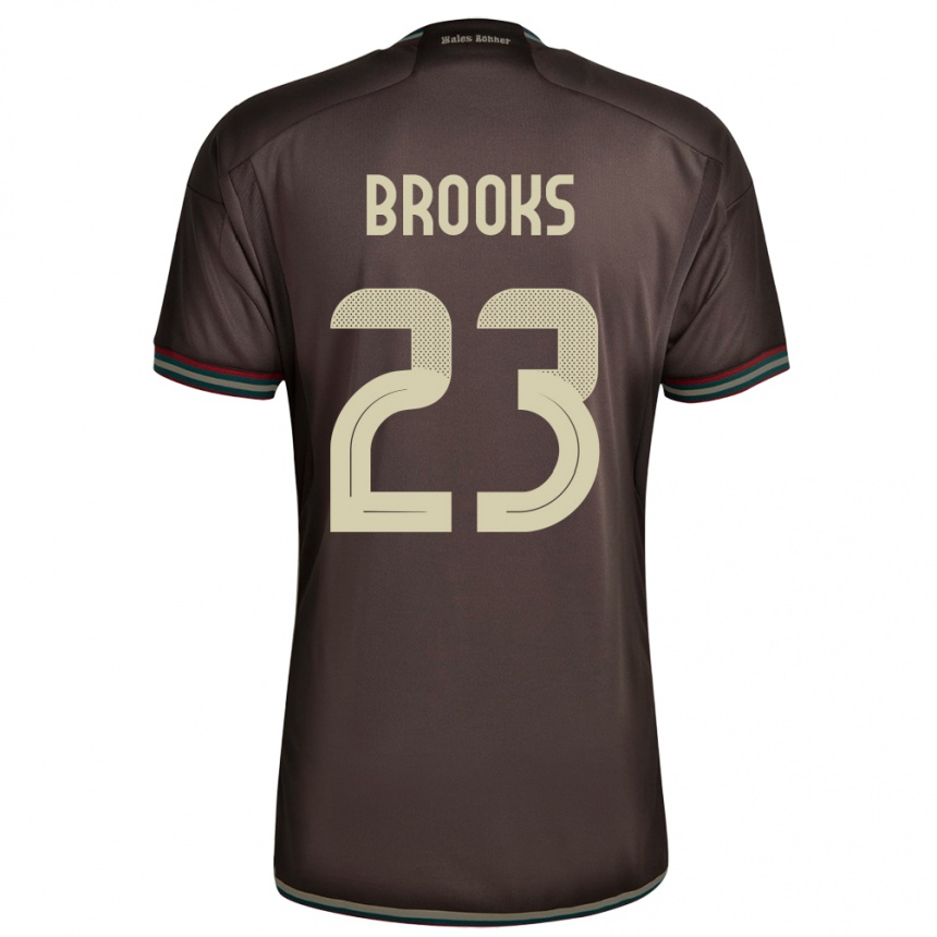 Vaikiškas Jamaika Liya Brooks #23 Naktinė Ruda Išvykos Marškinėliai 24-26 T-Shirt