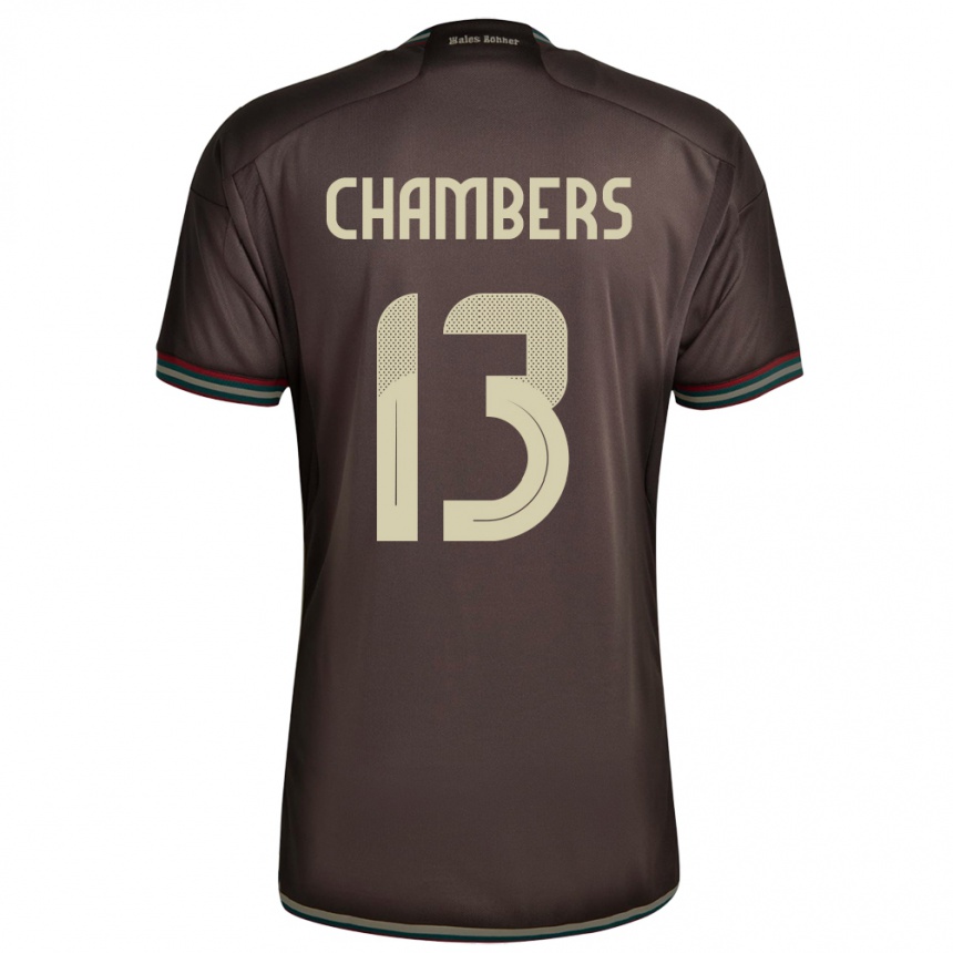 Vaikiškas Jamaika Chris-Ann Chambers #13 Naktinė Ruda Išvykos Marškinėliai 24-26 T-Shirt