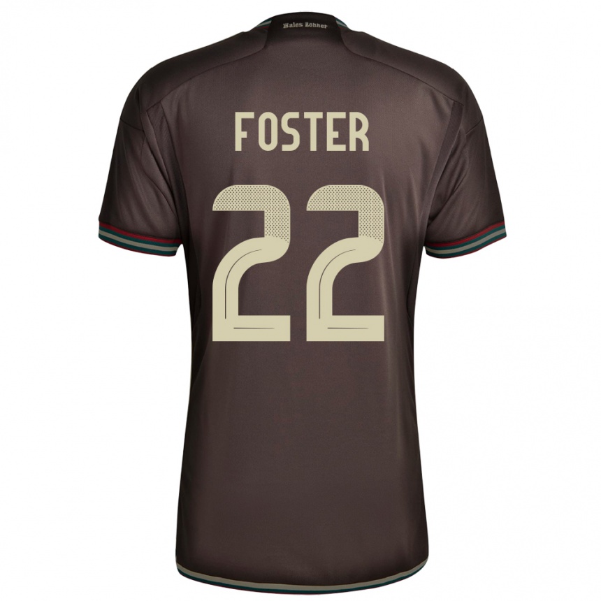 Vaikiškas Jamaika Shanise Foster #22 Naktinė Ruda Išvykos Marškinėliai 24-26 T-Shirt