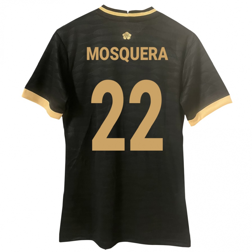 Vaikiškas Panama Orlando Mosquera #22 Juoda Išvykos Marškinėliai 24-26 T-Shirt