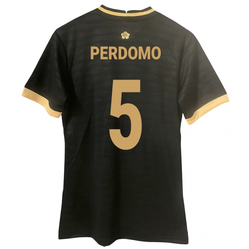 Vaikiškas Panama Reyniel Perdomo #5 Juoda Išvykos Marškinėliai 24-26 T-Shirt