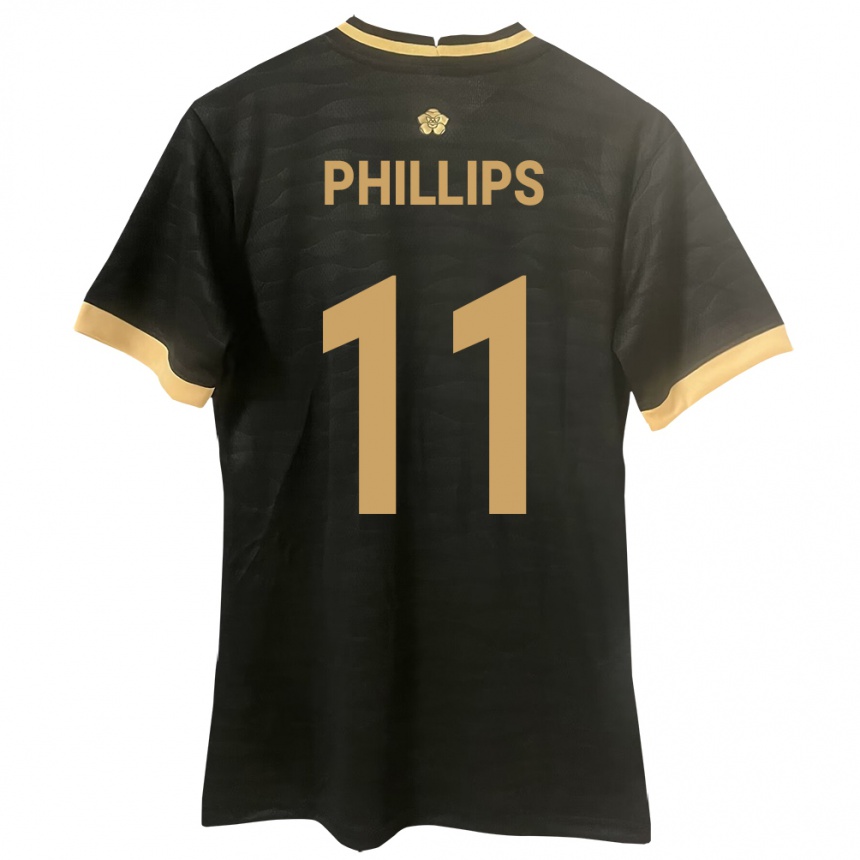 Vaikiškas Panama Ricardo Phillips #11 Juoda Išvykos Marškinėliai 24-26 T-Shirt