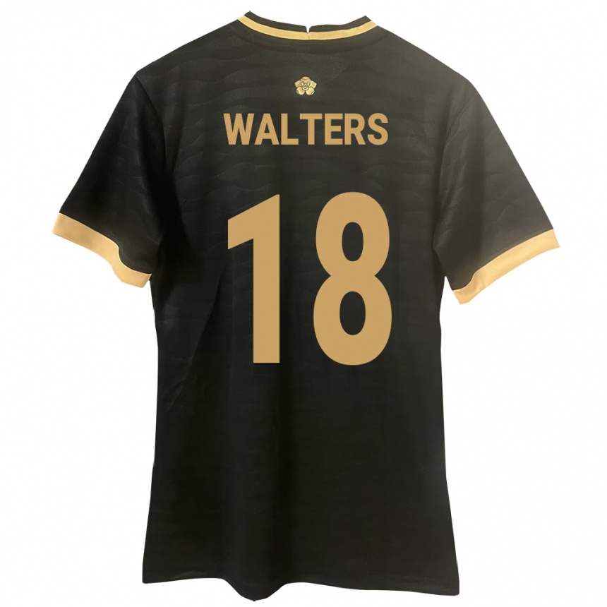 Vaikiškas Panama Kairo Walters #18 Juoda Išvykos Marškinėliai 24-26 T-Shirt