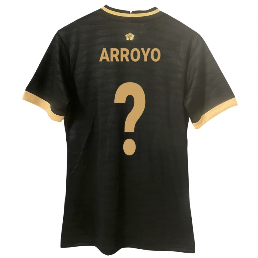 Vaikiškas Panama Ariel Arroyo #0 Juoda Išvykos Marškinėliai 24-26 T-Shirt