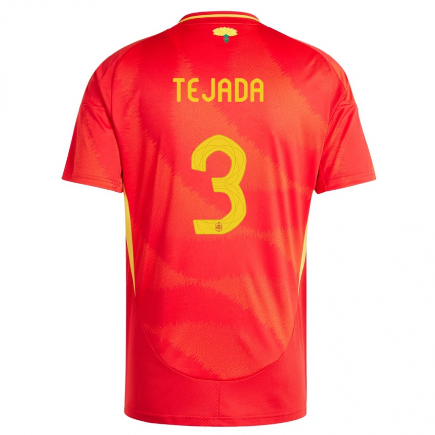 Vyrai Ispanija Ana Tejada #3 Raudona Namų Marškinėliai 24-26 T-Shirt