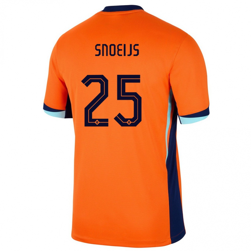 Vyrai Olandija Katja Snoeijs #25 Oranžinė Namų Marškinėliai 24-26 T-Shirt