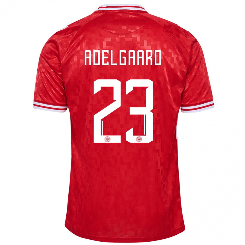 Vyrai Danija Aske Adelgaard #23 Raudona Namų Marškinėliai 24-26 T-Shirt