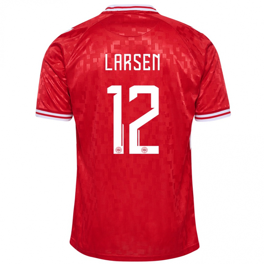 Vyrai Danija Stine Larsen #12 Raudona Namų Marškinėliai 24-26 T-Shirt