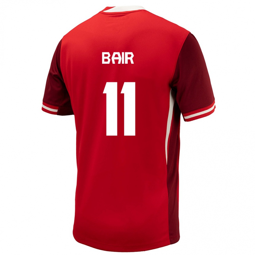 Vyrai Kanada Theo Bair #11 Raudona Namų Marškinėliai 24-26 T-Shirt