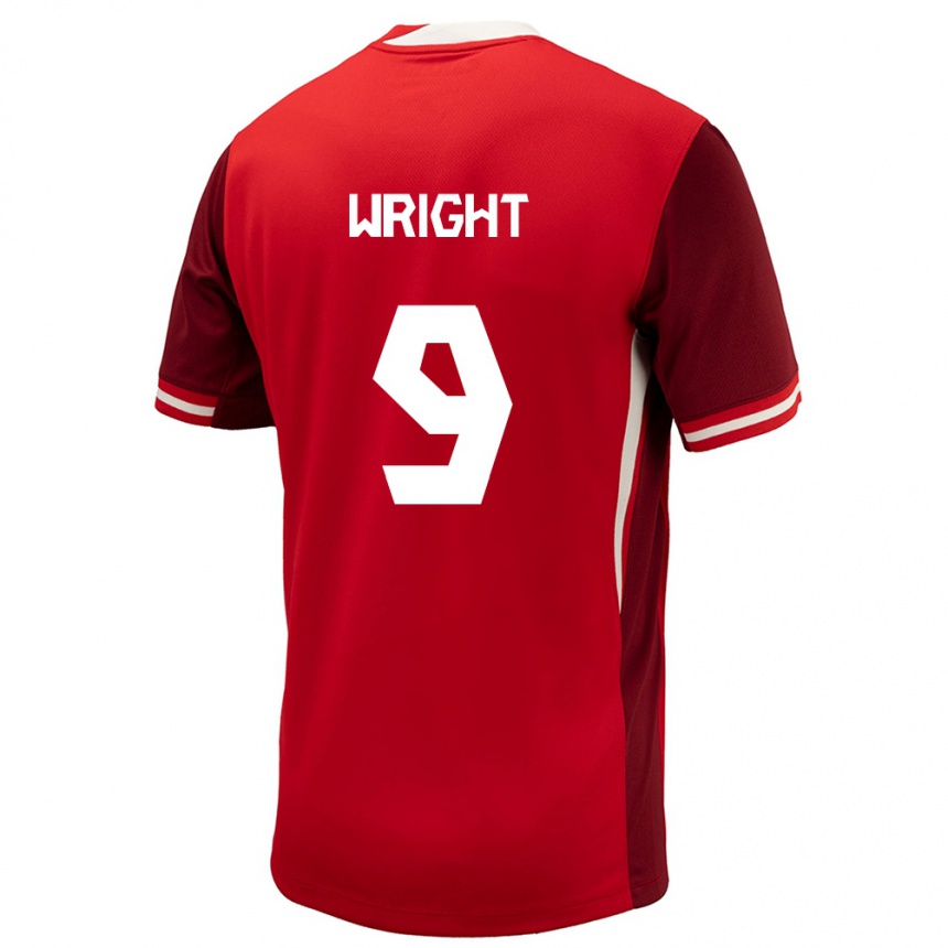 Vyrai Kanada Lowell Wright #9 Raudona Namų Marškinėliai 24-26 T-Shirt