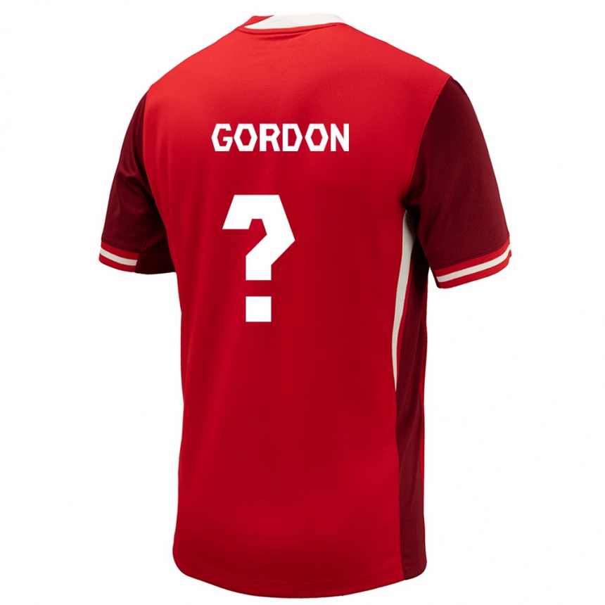 Vyrai Kanada Joshua Gordon #0 Raudona Namų Marškinėliai 24-26 T-Shirt