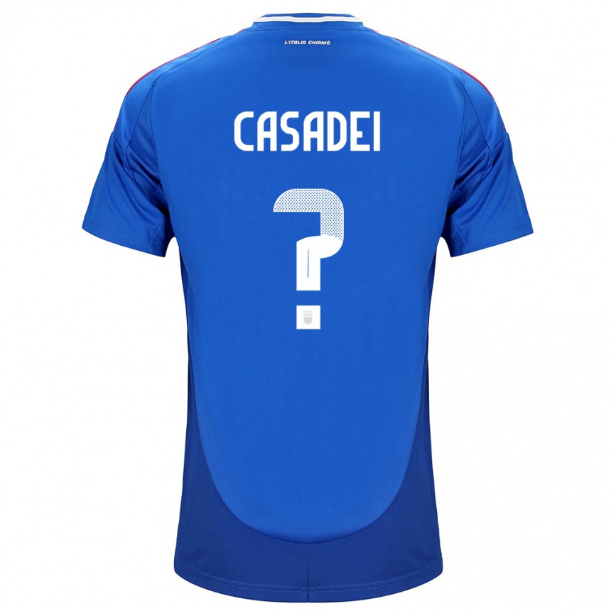 Vyrai Italija Cesare Casadei #0 Mėlyna Namų Marškinėliai 24-26 T-Shirt