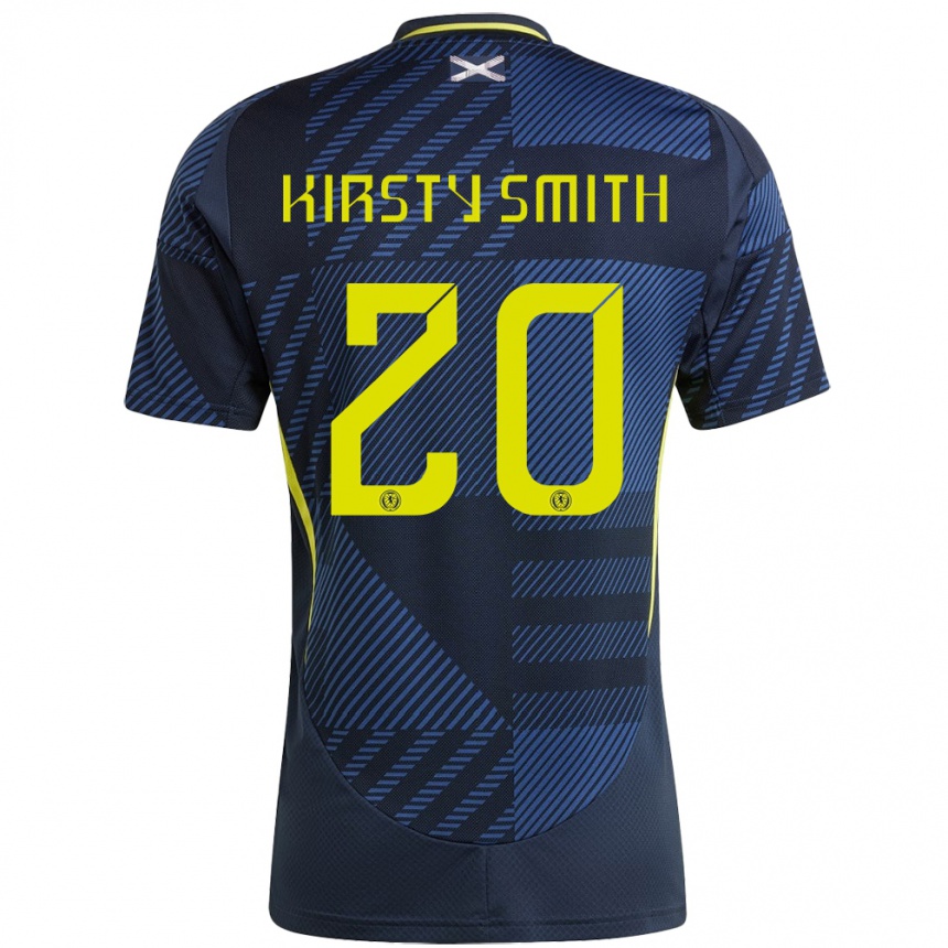 Vyrai Škotija Kirsty Smith #20 Tamsiai Mėlyna Namų Marškinėliai 24-26 T-Shirt