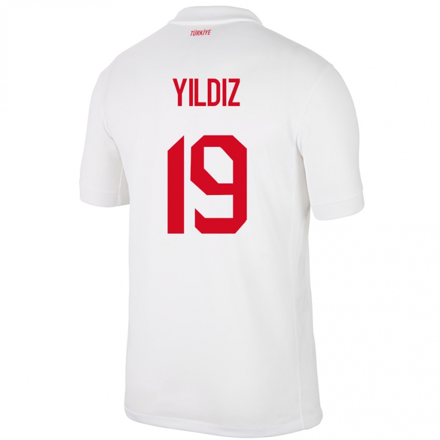 Vyrai Turkija Kenan Yıldız #19 Baltas Namų Marškinėliai 24-26 T-Shirt