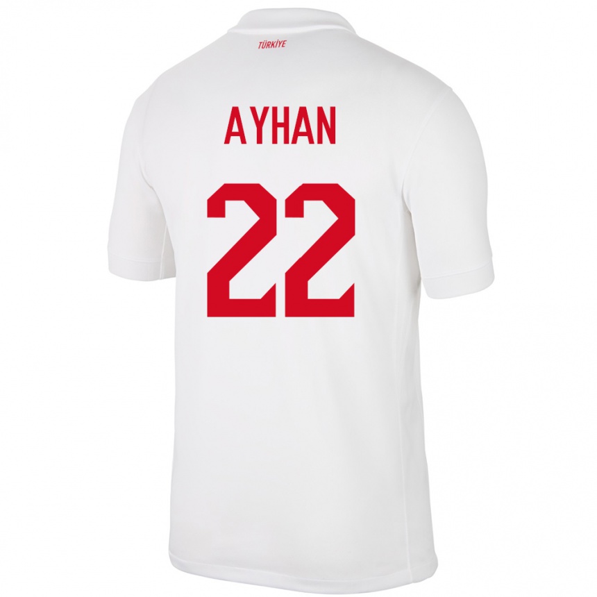 Vyrai Turkija Kaan Ayhan #22 Baltas Namų Marškinėliai 24-26 T-Shirt