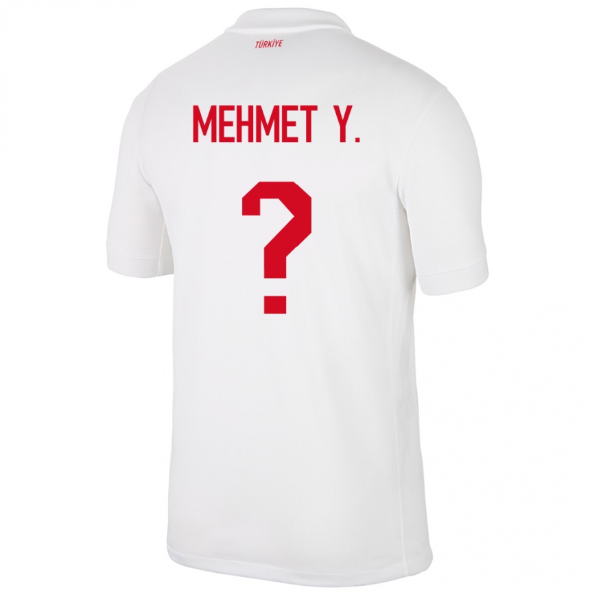 Vyrai Turkija Mehmet Yildirim #0 Baltas Namų Marškinėliai 24-26 T-Shirt