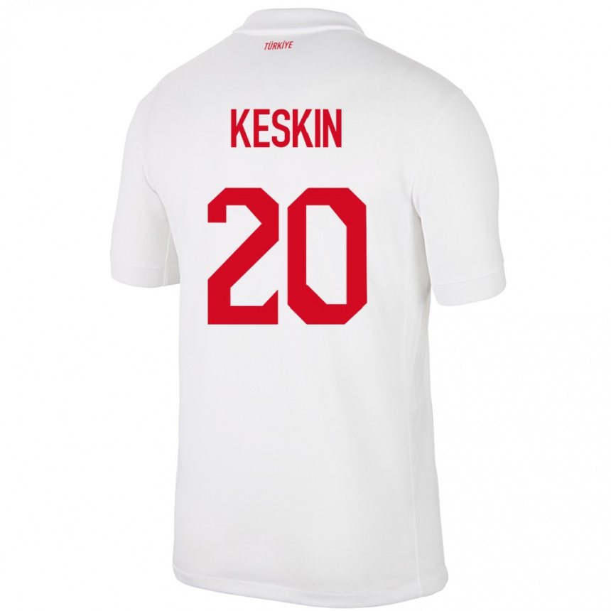 Vyrai Turkija Elif Keskin #20 Baltas Namų Marškinėliai 24-26 T-Shirt