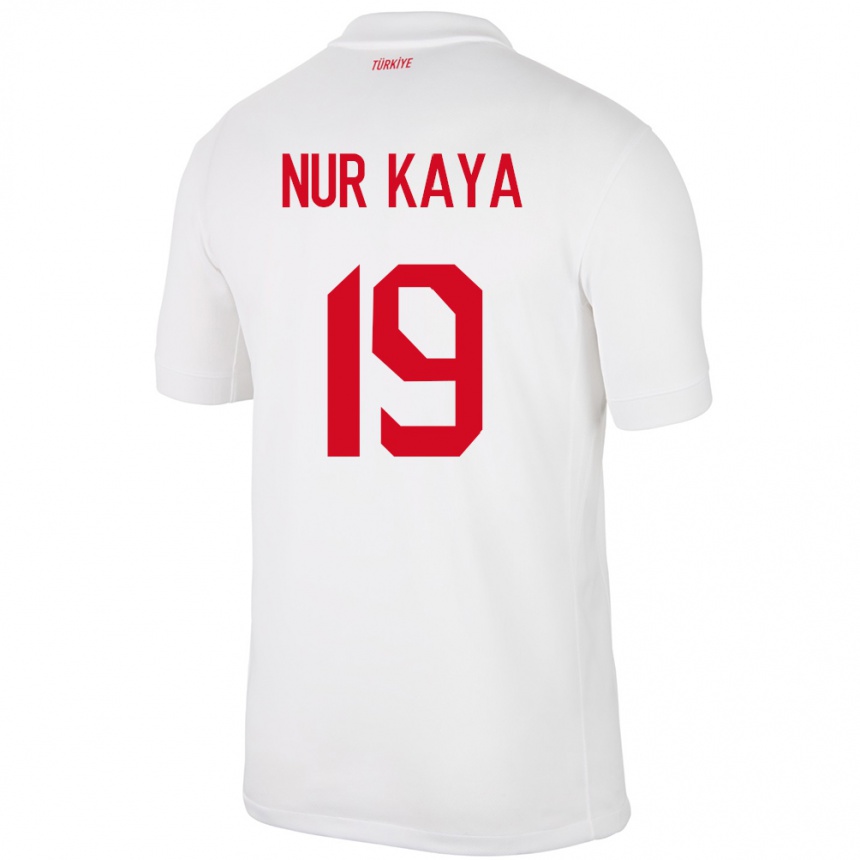 Vyrai Turkija Cansu Nur Kaya #19 Baltas Namų Marškinėliai 24-26 T-Shirt