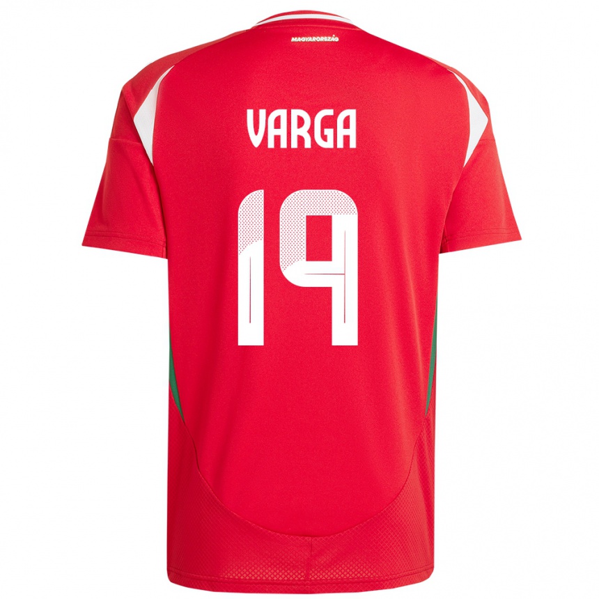 Vyrai Vengrija Barnabás Varga #19 Raudona Namų Marškinėliai 24-26 T-Shirt