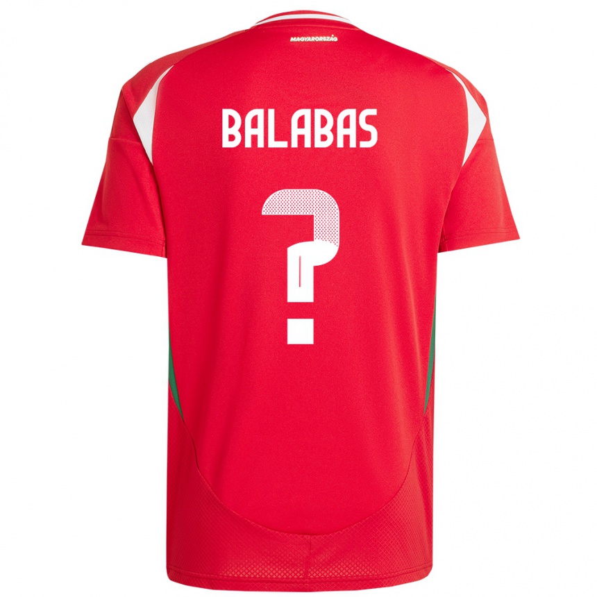 Vyrai Vengrija Bence Balabás #0 Raudona Namų Marškinėliai 24-26 T-Shirt