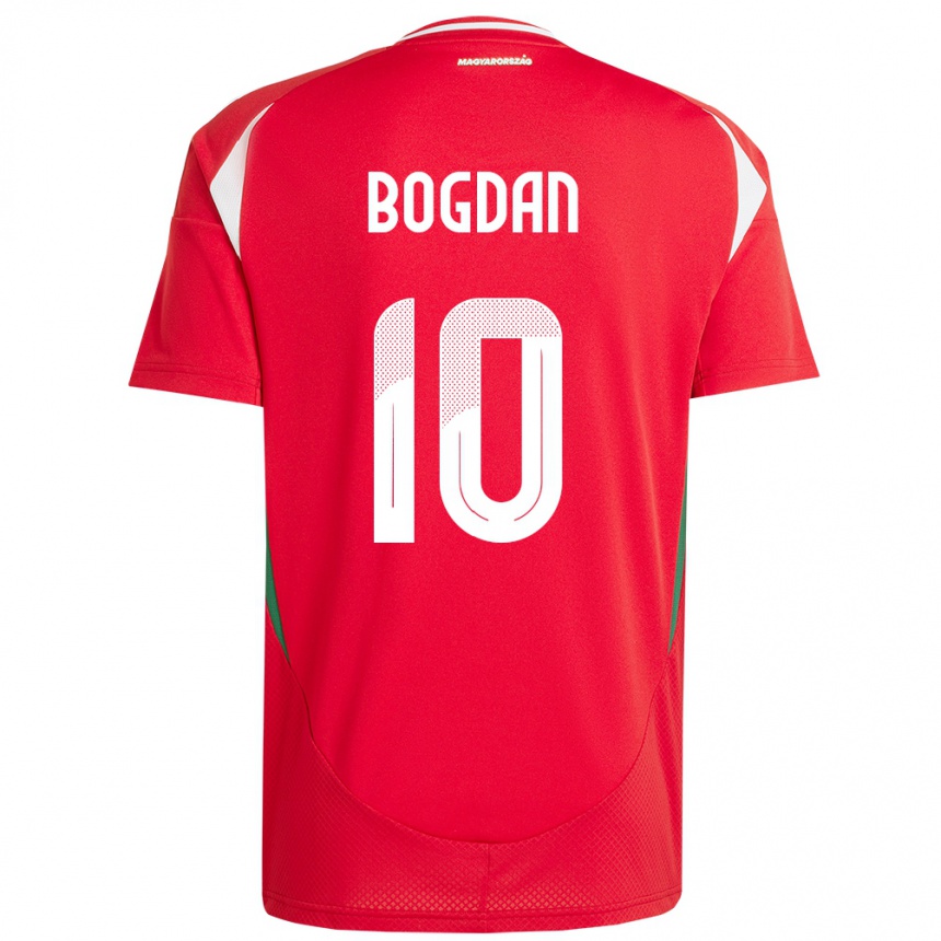 Vyrai Vengrija Hunor Bogdán #10 Raudona Namų Marškinėliai 24-26 T-Shirt