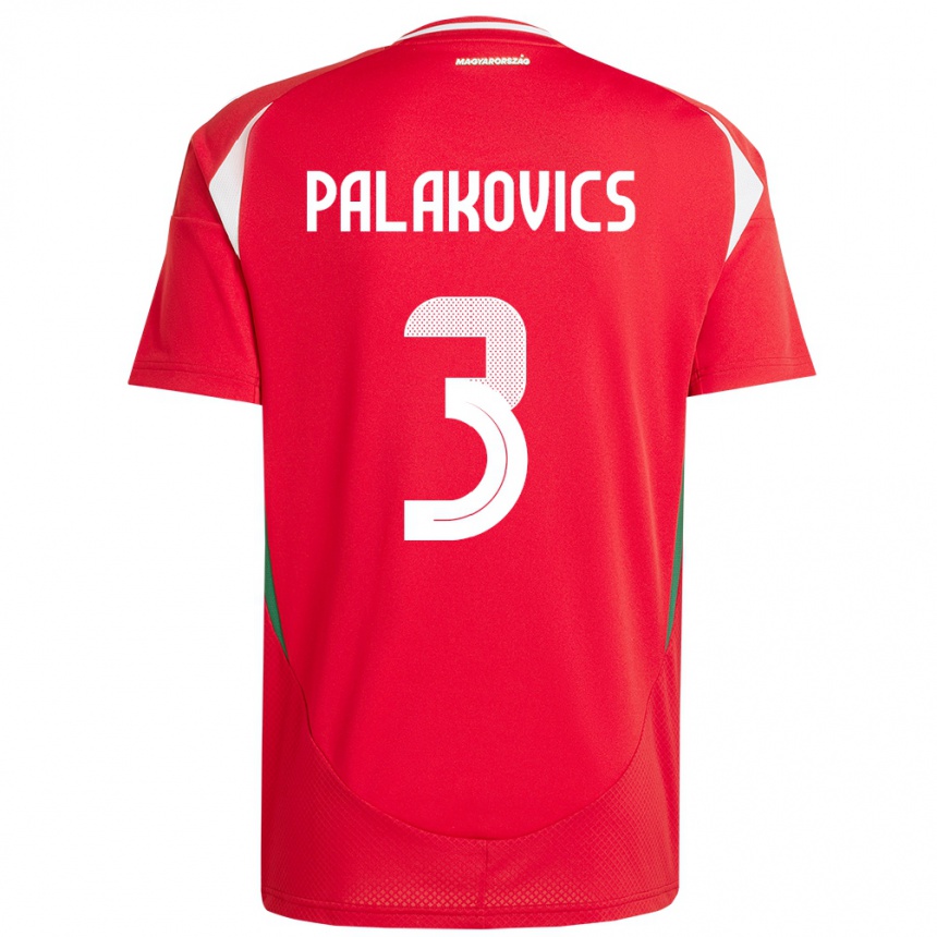 Vyrai Vengrija Laura Palakovics #3 Raudona Namų Marškinėliai 24-26 T-Shirt