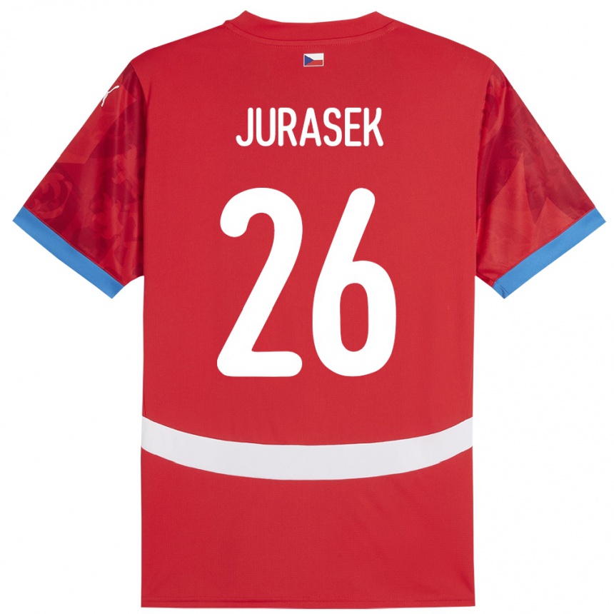 Vyrai Čekija Matej Jurasek #26 Raudona Namų Marškinėliai 24-26 T-Shirt
