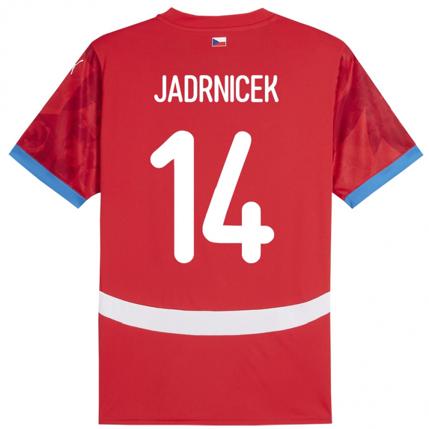 Vyrai Čekija Nikola Jadrnicek #14 Raudona Namų Marškinėliai 24-26 T-Shirt